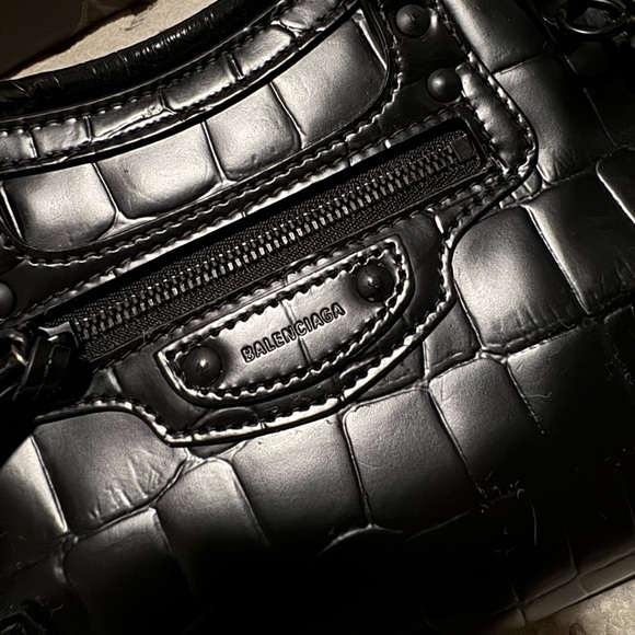 balenciaga neo classic mini city bag black crocodile - Picture 3 of 8